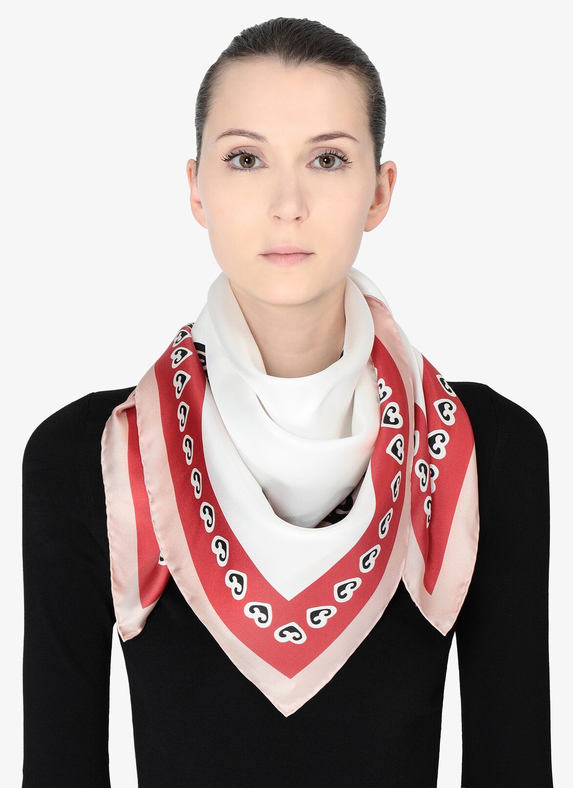 Silk Scarf ALAÏA WHITE/BLUSH SILK SCARF